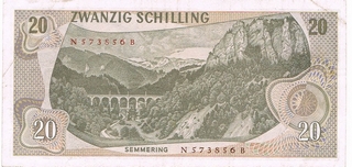 Autriche - billet de 20 schilling