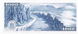 Islande - Billet de 1000 kronur