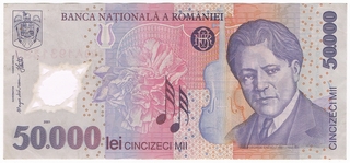 Roumanie - billet de 50�000 lei