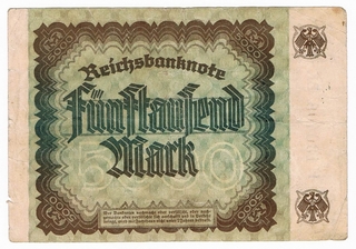 Billet de 5000 marks - 1922