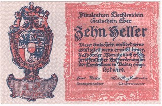 Bon de n�cessit� 10 Heller - 1920