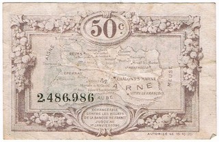 Marne 1920 - 50 centimes