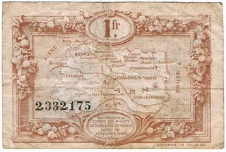 Marne 1920 - 1 franc