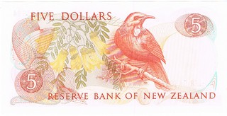 Nouvelle-Z�lande - Billet de 5 dollars