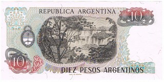 Argentine -Billet de 10 pesos
