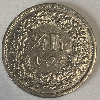 Suisse - 1/2 franc - 1977