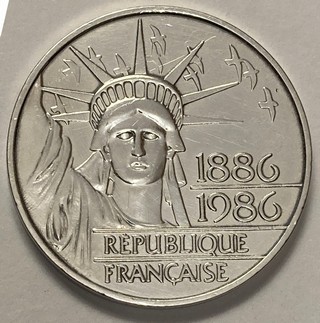 100 F Statue de la Libert� - 1986
