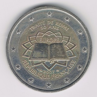 2 euros - Trait� de Rome 2005