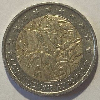 2 euros - Constitution europ�enne 2005